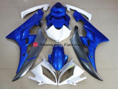 2006-2007 White Blue/ Custom Yellow Yamaha R6 Fairings Canada